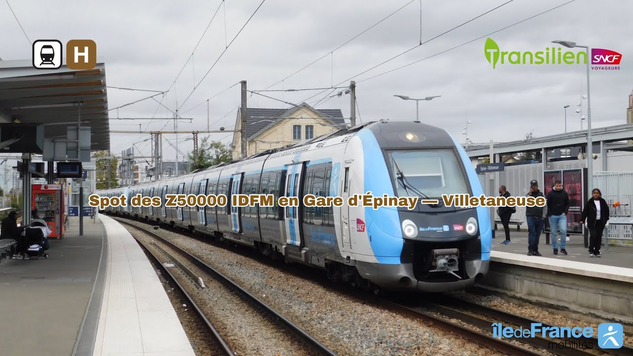 [Transilien H] Spot des Z50000 IDFM en Gare d'Épinay – Villetaneuse #transilien #idfm #sncf  #z50000