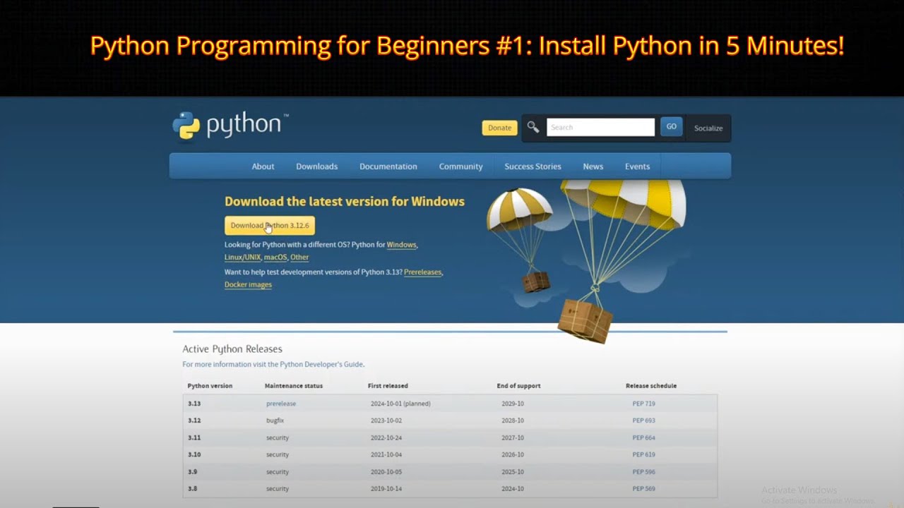 Python Programming Tutorial #1: Installing Python - YouTube