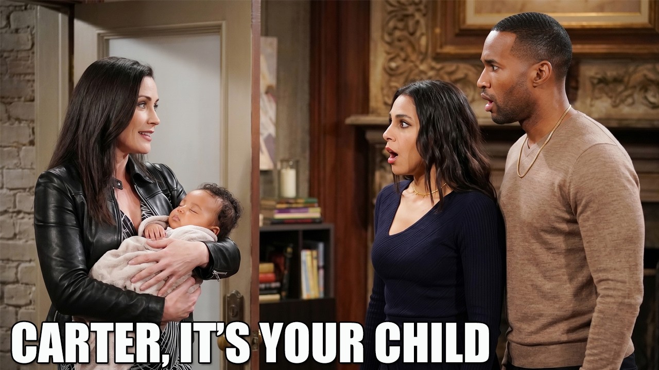 Quinn Returns To Tell Carter That This Is His Child | Bold and the Beautiful Spoilers - YouTube