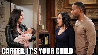 Quinn Returns To Tell Carter That This Is His Child | Bold and the Beautiful Spoilers