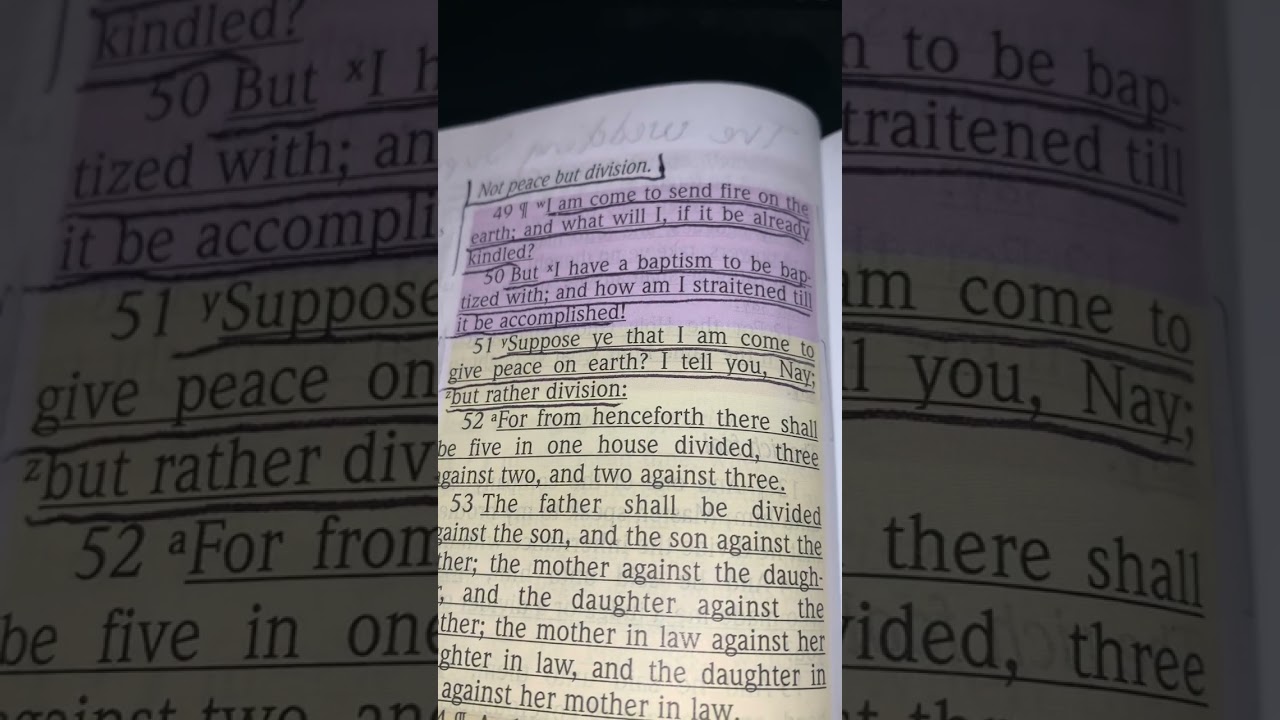 Not Peace But Division The Words Of Jesus Christ Luke Chapter 12 Not Peace But Division The Words Of Jesus Christ Luke Chapter 12
