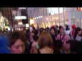 ハロウィン大阪難波　戎橋（ひっかけ橋）の上はコスプレ仮装衣装でいっぱい　2014年10月31日