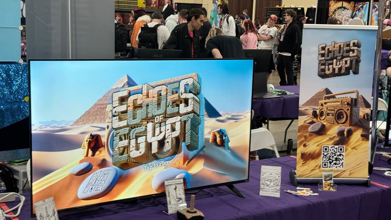 Echoes of Egypt game demo at Dallas WeebCon 2024