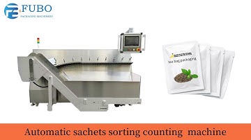 Automatic sachets sorting counting machine | sachet sorting and counting machine