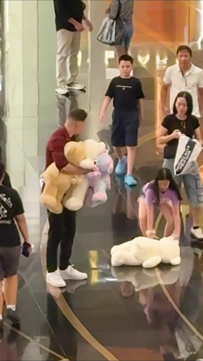 I still can't believe I got such a big teddy bear 🥹🐻 #ThailandKindness #fyp