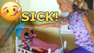 LOL SURPRISE DOLLS Sparkles Stays Home Sick From School Field Trip!