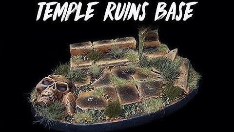 Broken but not Useless: Temple Ruin Base for Miniatures