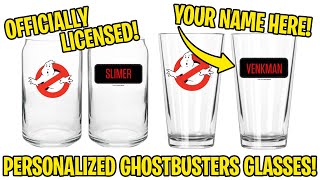 No Ghost Personalized Beer Can Glass from Ghostbusters