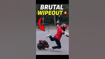 BRUTAL Wipeout 💥 #new #usa #us #short #shorts #fyp #EUC #Crash #Fail #EpicFail #fun #cool #metal