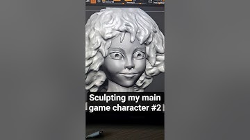 Sculpting my main game character part 2: #digitalart #blender #3dart #3dartist #zbrush #zbrushart
