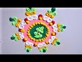 Beautiful Diwali Rangoli with Ganesh Image 🪔 Stunning Ganpati Rangoli Design 2025