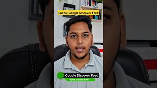 Enable Google Discover Feed Easily And Get Traffic #shorts