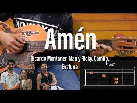 Amén (Acoustic Guitar) - Ricardo montaner, Mau y Ricky, Camilo, Evaluna Montaner with Kirk Franklin