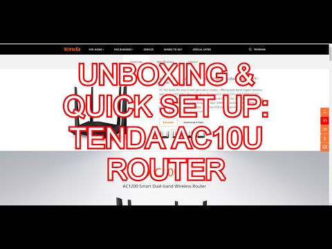 Unboxing & Quick Set up: Tenda AC10U Router (Tagalog)