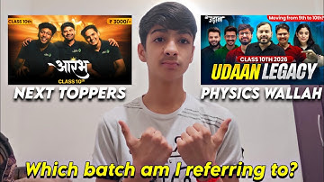 CBSE 10TH GRADER: Aarambh or Udaan? My Batch Reveal🔥✨