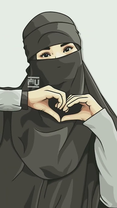 Walpaper hijab cadar kartun yg aestetick