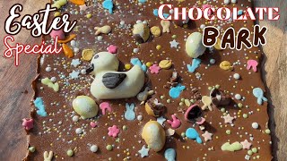 Easter Chocolate Bark | Quick and Easy No Bake Treat Easter Recipe | DIY Easter Chocolate Bark