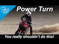 How to power turn 180 degree u turn from a stop uturn a motorcycle