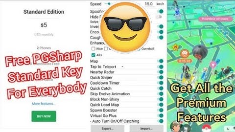 pg sharp standard key features free/unbelievable/pokemon go