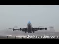 [HD] 1/2 Crosswind - Heavy departures - Amsterdam Schiphol - January 2012