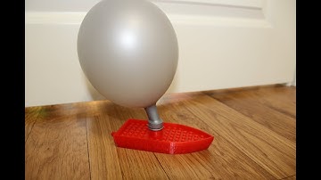 3d printed balloon powered boat