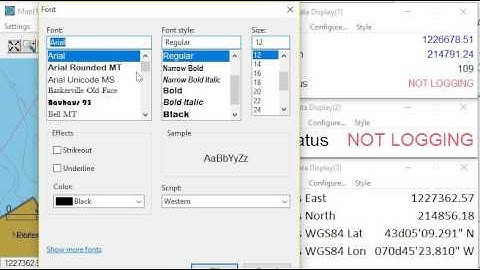 HYPACK - Survey: Configuring Data Display Windows