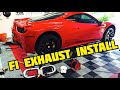 FERRARI 458 S-Line Exhaust Install - SCREAMS like an F1 car!