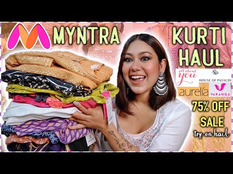 *BEST* MYNTRA Designer Kurti Haul(tryon)! 70% OFF Sale Online Shopping | ThatQuirkyMiss