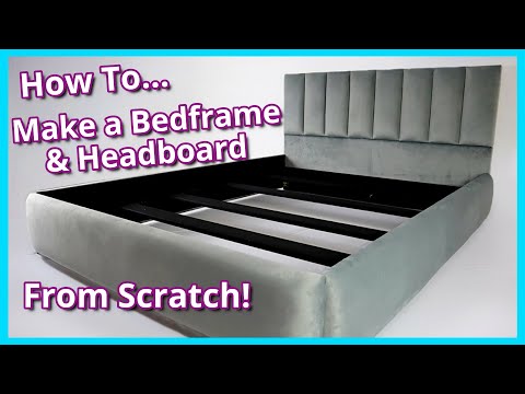 HOW TO MAKE YOUR OWN BED FRAME AND HEADBOARD FROM SCRATCH | FaceliftInteriors