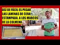 ¿SABES PEGAR LAS LAMINAS DE CERA ESTAMPADA A LOS MARCOS? ASÍ DE FÁCIL ES!!!