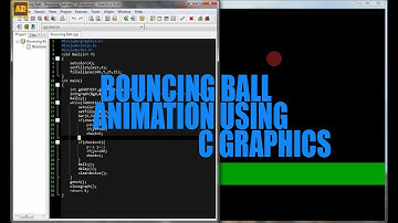 BOUNCING BALL ANIMATION USING C GRAPHICS