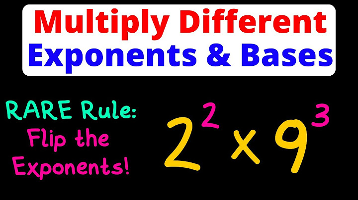 Multiplying and dividing exponents with different bases