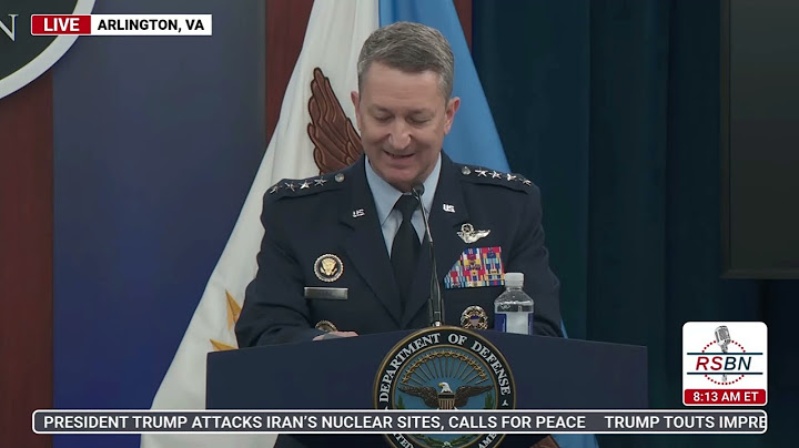 WATCH: Defense Secretary Pete Hegseth and Gen. Dan Caine Hold a Pentagon Press Briefing - 6/22/25