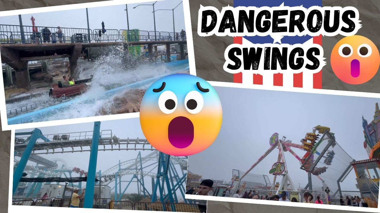 Wildwood Beach Last Part Best Summer Vacation Spot Dangerous Swings