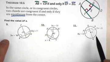 10.3 (2 of 2) Apply Properties of Chords