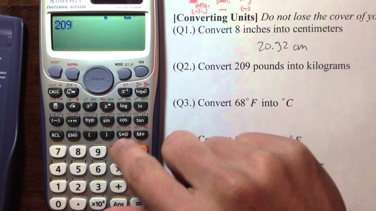 Many Reasons of Liking the Casio fx-115ES (plus)] Converting Units - YouTube