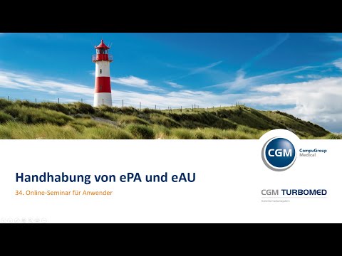 ONLINE-SEMINAR: CGM TURBOMED - Handhabung von ePA und eAU