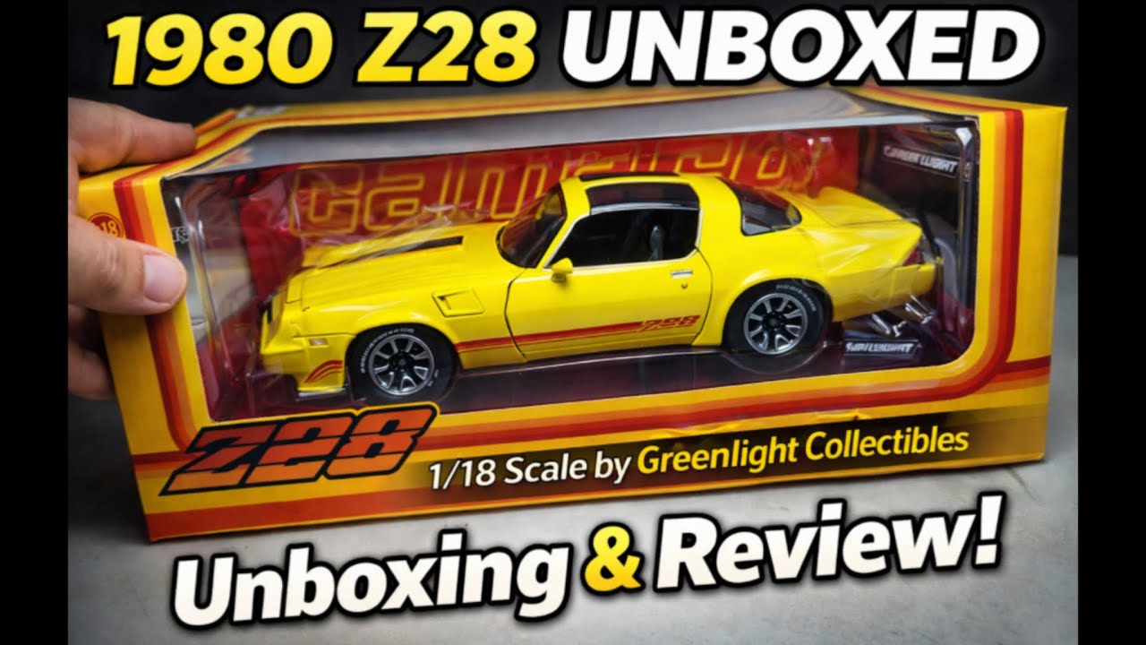 UNBOXING A 1:18 Greenlight 1980 Chevy Camaro Z28 (Limited Edition