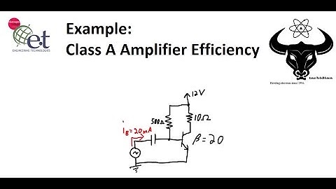 BJT Class A Amplifier Efficiency