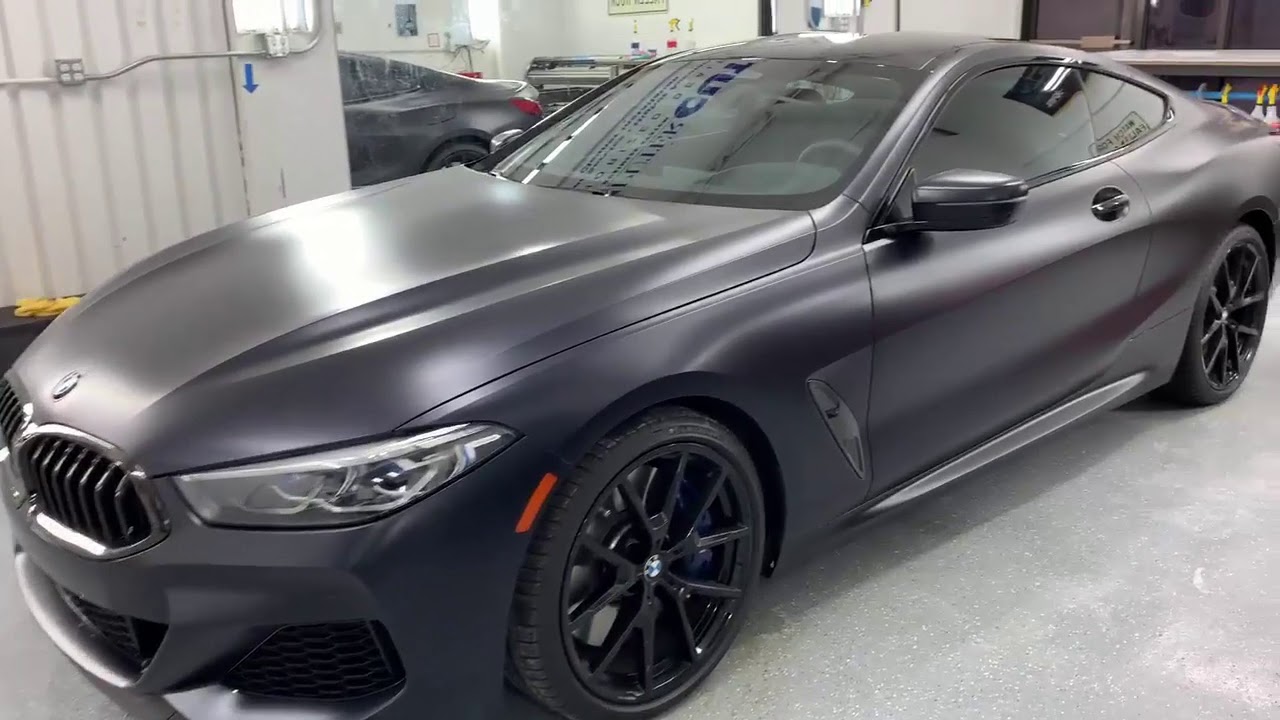 New BMW 8 Series: Frozen Wrap - YouTube