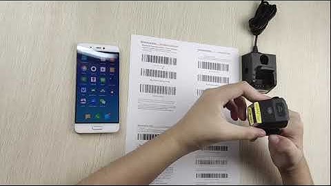 Effon EF02 rugged ring scanner connecting with android device in SPP mode