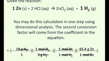 U7CI Stoichiometry 3 Step Problems