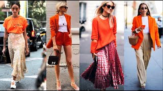 55 Best Orange Outfits Styles II  55 Gaya Pakaian Oranye Terbaik