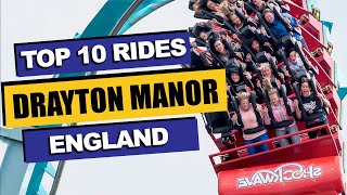 Top 10 BEST Rides at Drayton Manor (2023) | Mile Oak, England