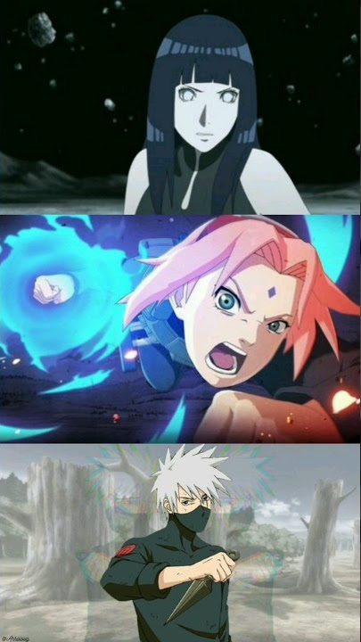 Hinata Sakura and Kakashi saying Naruto-Kun 🔥✨🔮