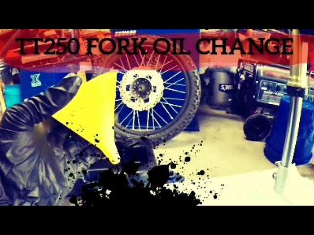 TT250 Inverted USD Fork Oil Change 