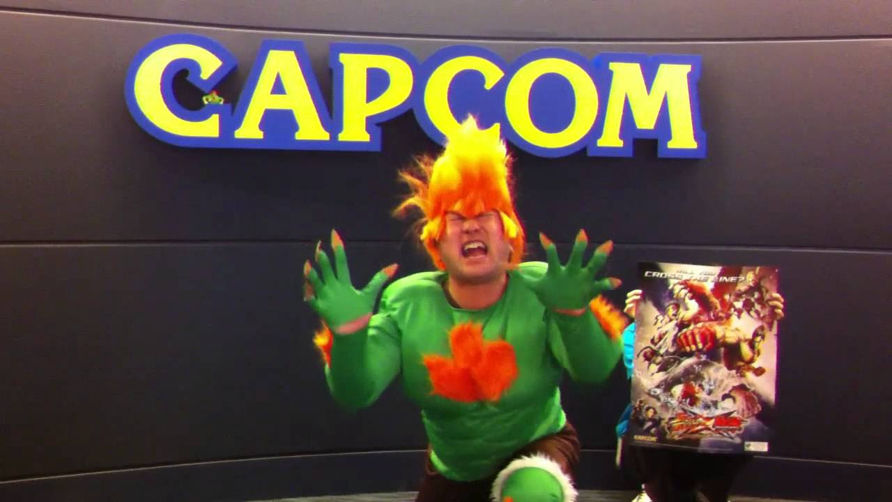 Street Fighter X Tekken Creator in a Blanka Costume