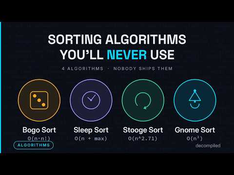 Sorting Algorithms You'll Never Use (And Why)