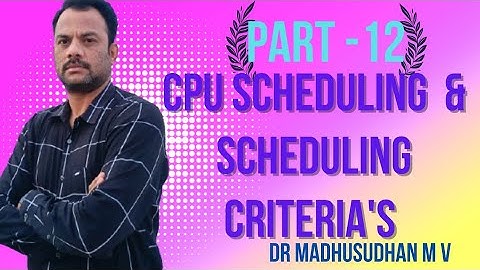 Deel 12 - CPU-planning en planningscriteria