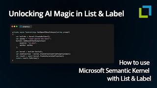 Powerful AI Function for Report Designer in List &amp; Label